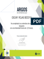 Certificado Agregados