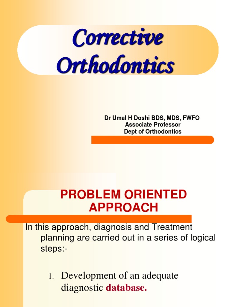 Corrective Orthodontics DR Umal H Doshi PDF Orthodontics Human Head And Neck