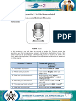 Learning Activity 2 / Actividad de Aprendizaje 2 Evidence: Memorable Moments / Evidencia: Momentos