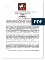 Reflexiones Sobre La Salud y La Actividad Física (Julio 2021)