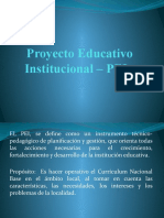 Presentaciones - Proyecto Educativo Institucional - PEI