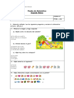 Prueba de Matematicas 2°a