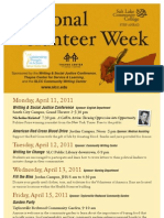 National Volunteer Week Poster