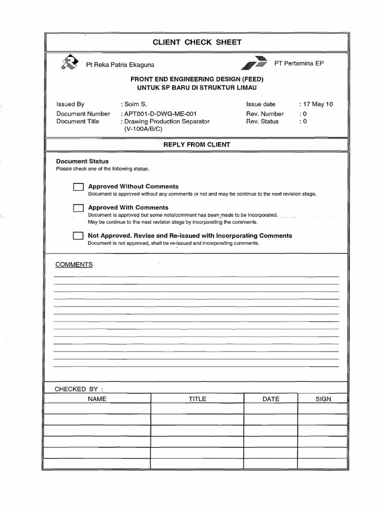FEED Drawing Production Separator | PDF | Mechanical Engineering