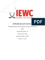 Iewc Supplier Quality Manual Revision 10