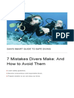 Dan's Guide to Safe Diving: 7 Mistakes to Avoid