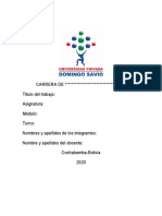 Formato de Evidencias Upds 2021