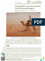 Reinforcing Existing Ideas on the Sand and Dust Storms Environmental Impact