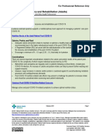 Nutrition Guideline Post-COVID-19: Nutrition For Recovery and Rehabilitation (Adults)