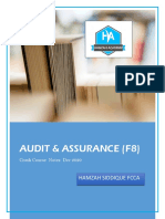 Audit & Assurance (F8) : Hamzah Siddique Fcca