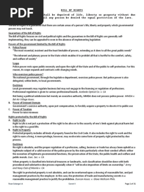 Bill of Rights Reviewer Full