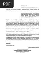 informe sobre estado de tramite