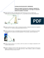 Tarea de Ángulos de Elevación y Depresión