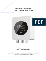 Frequency Inverter Installation & User Guide: Power 1100, Power 2200