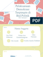 Pelaksanaan Demokrasi Terpimpin di Bid. Politik