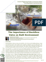 The Importance of Backflow Valve On Built Environment