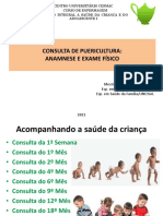 Consulta de puericultura: anamnese e exame físico na criança