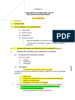 Estructura para El Informe de PPP
