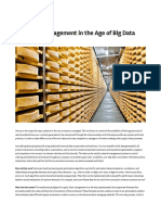 Inventory Management in The Age of Big Data: by Morris A. Cohen