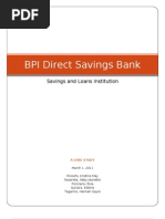 Download BPI Direct Savings Bank - A Case Study by Riza Oafericua Ponciano SN52424484 doc pdf