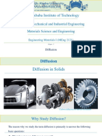 Addis Ababa Institute of Technology: School of Mechanical and Industrial Engineering Materials Science and Engineering