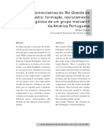 Comerciantes Do Rio Grande do Sul Na América Portuguesa