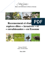 Animals - Recensement Et Étude Des Espèces Dites 'Invasives' Et 'Envahissantes' en Essonne
