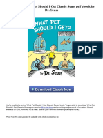 What Pet Should I Get Classic Seuss PDF Ebook by Dr. Seuss