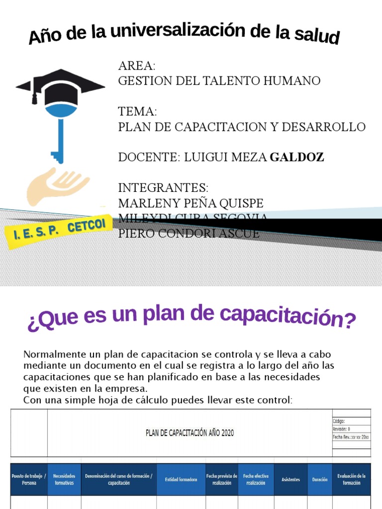 Plan de Capacitacion Diapositiva | PDF | Economias | Business