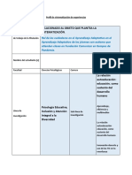 Perfil de Sistematización de Experiencias