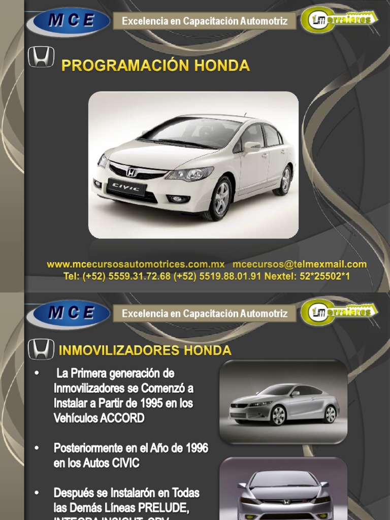 Aprendizaje Programar Honda | PDF