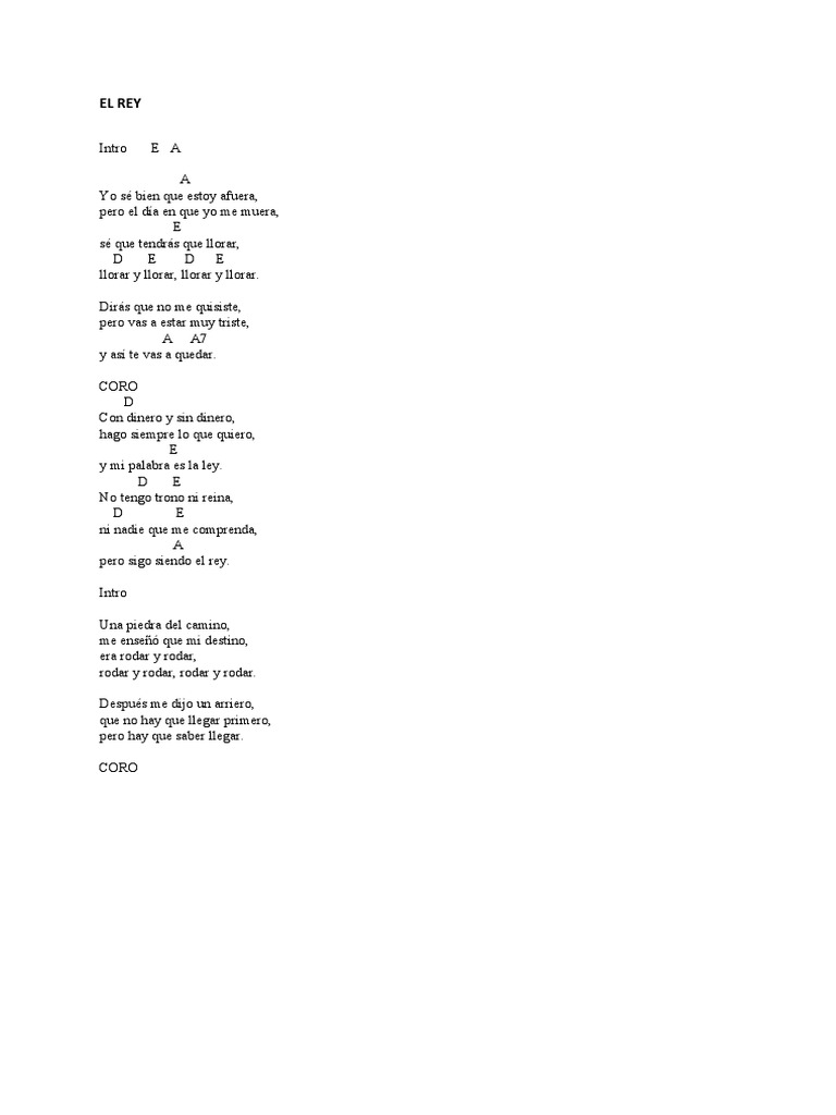 Vicente Fernandez Acordes | PDF