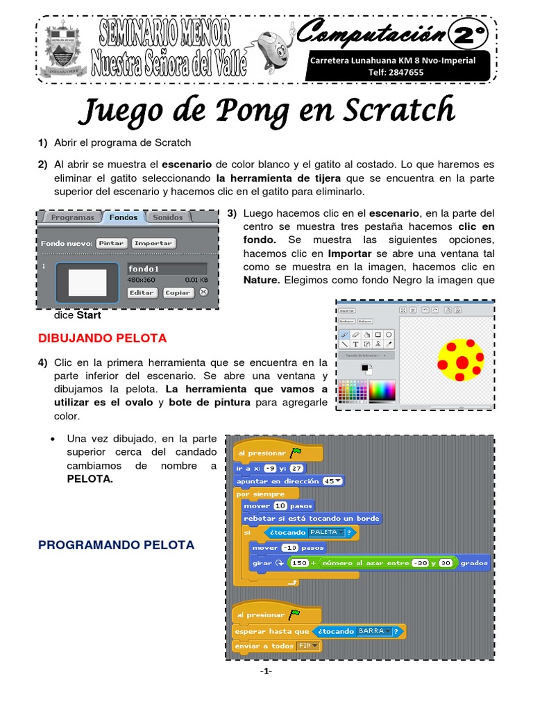 Practica de Scratch | PDF | Scratch (lenguaje de programación) | Software