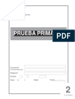 Prueba Primaria: Formación