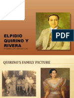 Elpidio Quirino y Rivera Powerpoint