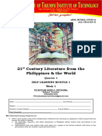 21 Century Literature From The Philippines & The World: Self-Learning Module