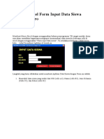 Aplikasi Excel Form Input Data Siswa Dengan Macro