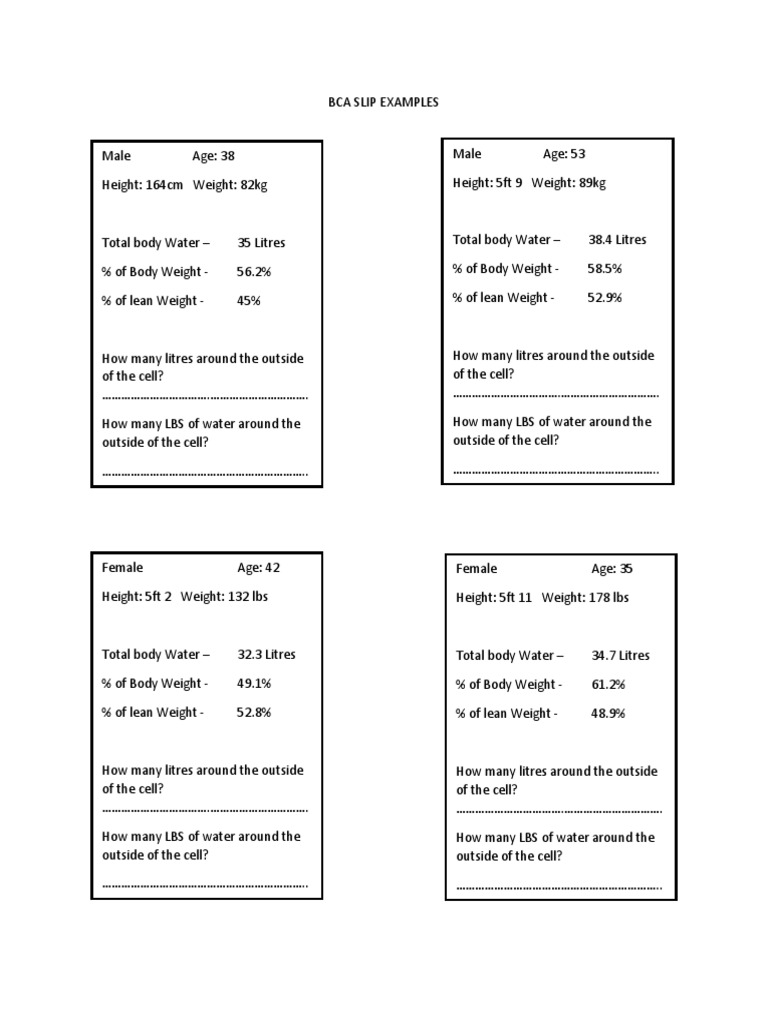 Bca Slip Examples | PDF