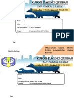 Kupon daging qurban SMPN 2 Batee