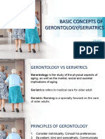 Basic Concepts of Gerontology/Geriatrics
