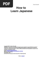 Download How to Learn Japanese by aswin88 SN5242723 doc pdf