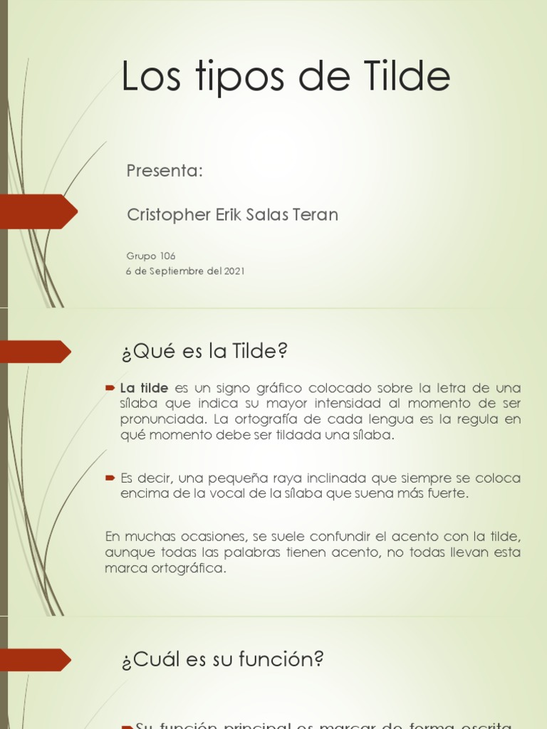 ¿Cuáles Son Los Tipos De Tilde – IXDVUA