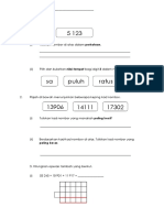 Pre Test Matematik Tahun 4