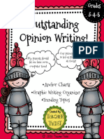 Outstanding Opinion Writing!: - Anchor Charts - Graphic Writing Organizer - Trending Topics