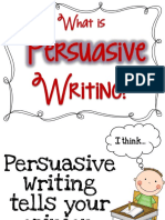 Persuasive Writing Chart PDF