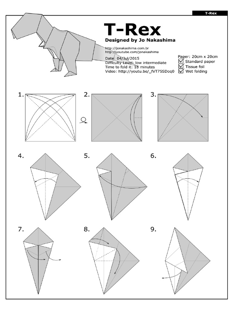 Origami T-Rex | PDF