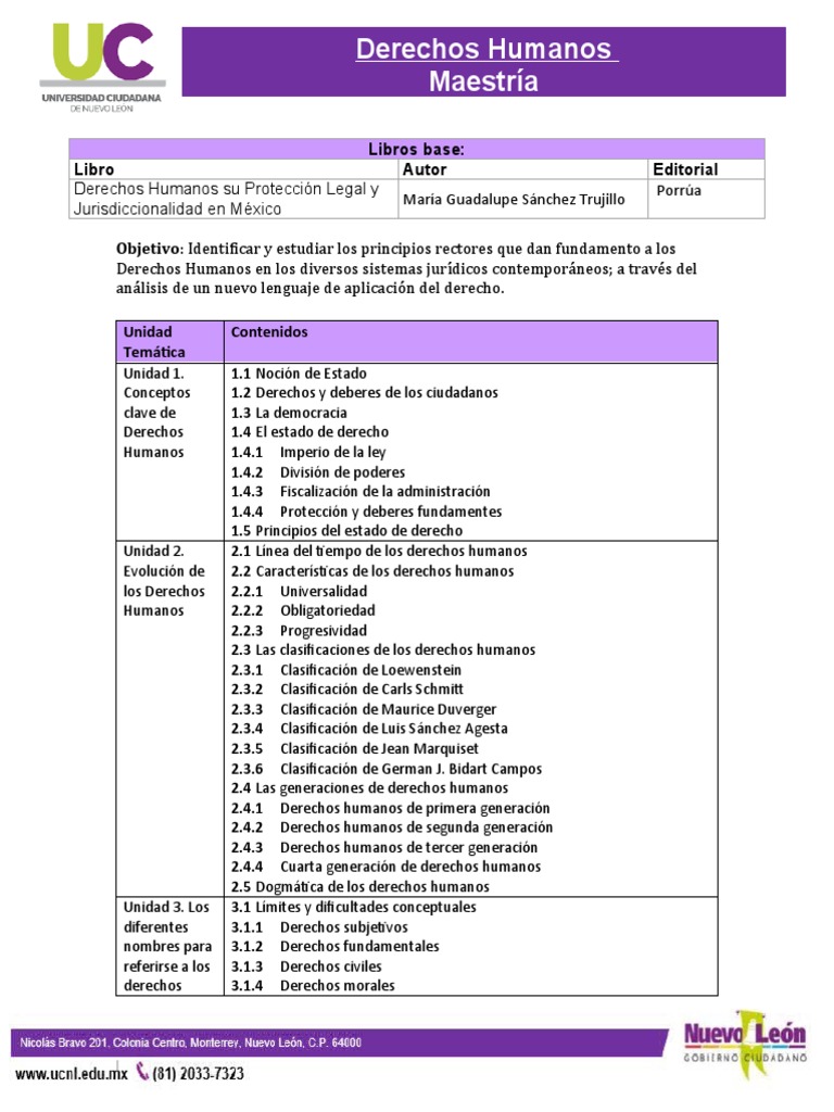 Protección Legal de DDHH en México | PDF | Derechos humanos | Derecho ...