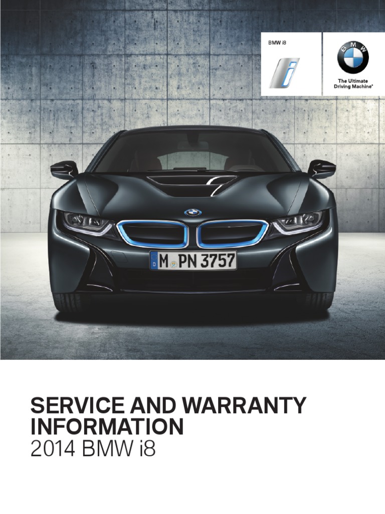 BMW BMW I8 Service and Warranty Information 694275 | PDF | Brake ...