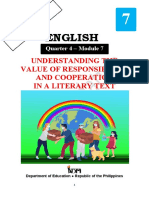 English: Understanding The Value of Responsibility and Cooperation in A Literary Text