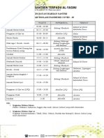 Jadwal Kegiatan Santri Setelah Isolasi